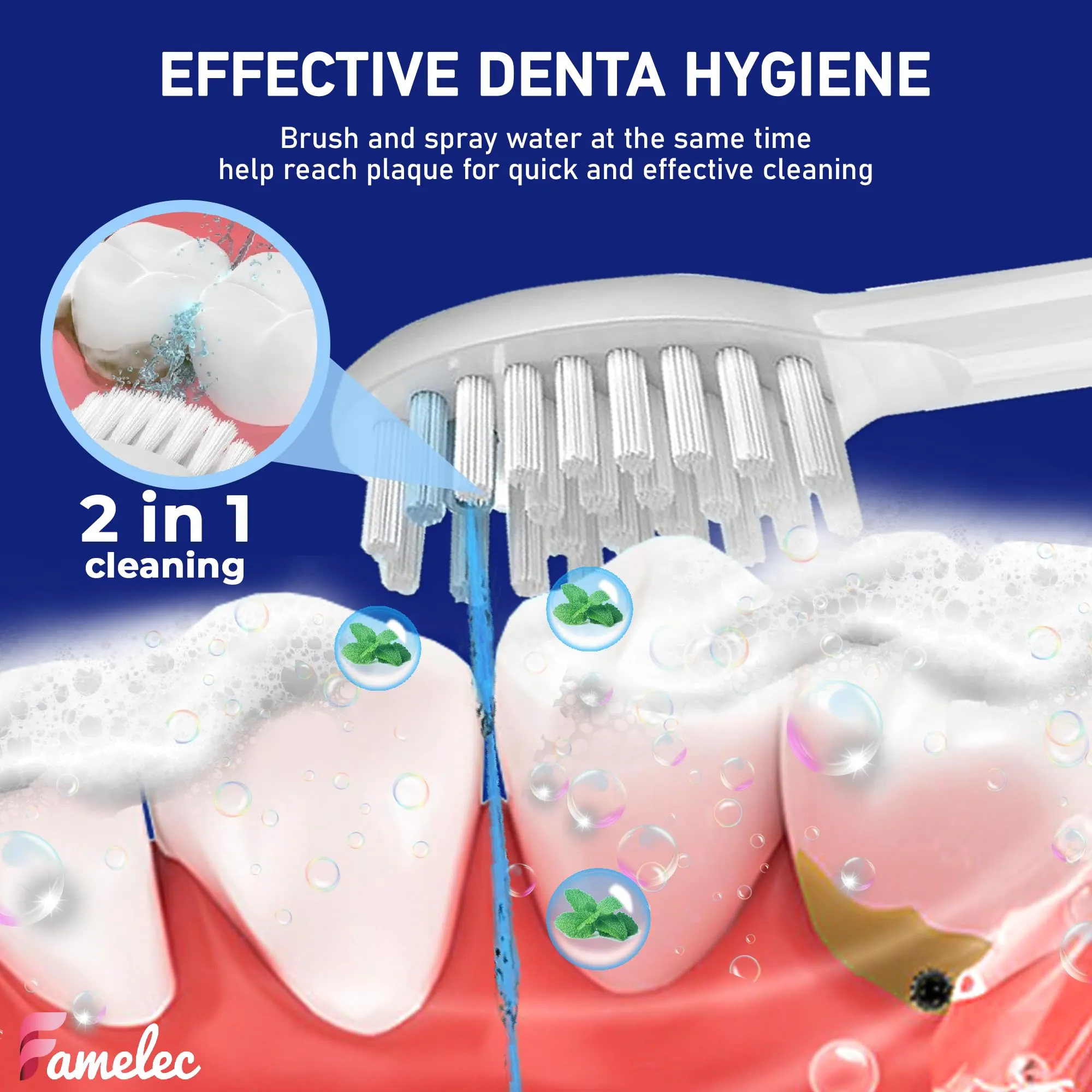 12Pcs Flossing Toothbrush Heads for Sonic Fusion 2.0 Waterpik Toothbrush Replacement Waterpik Replacement Heads SF01/SF02/SF03/SF04, Soft Bristles Brush Heads Compatible with waterpik sonic fusion 2.0