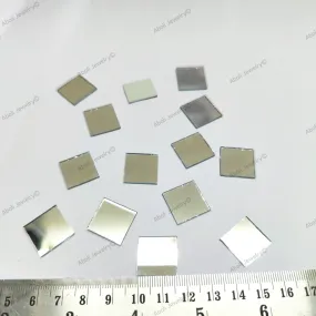17 mm square mirrors Geometric mirror tiles for lippan work mud mirror work shisha mirror shapes decorative mirror tiles