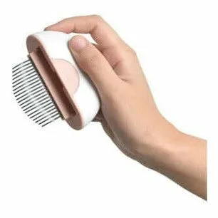 2 In 1 Mini Pet Comb for long hair - Pink