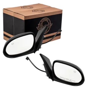 2007-2012 Dodge Caliber Power Mirror Textured Black Non-Folding With Heat Set LH RH
