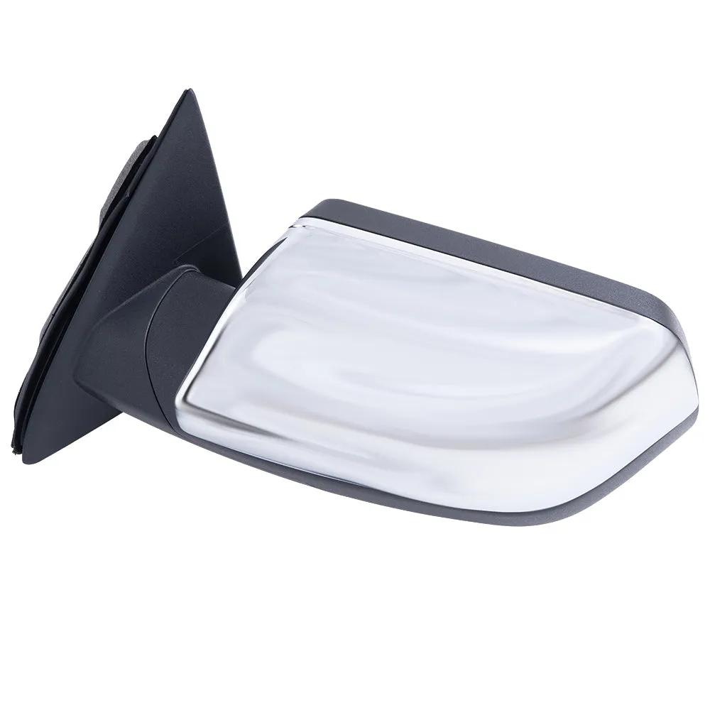 2009-2012 Ford Flex Power Mirror Chrome Cover With Heat-Puddle Light-Memory LH