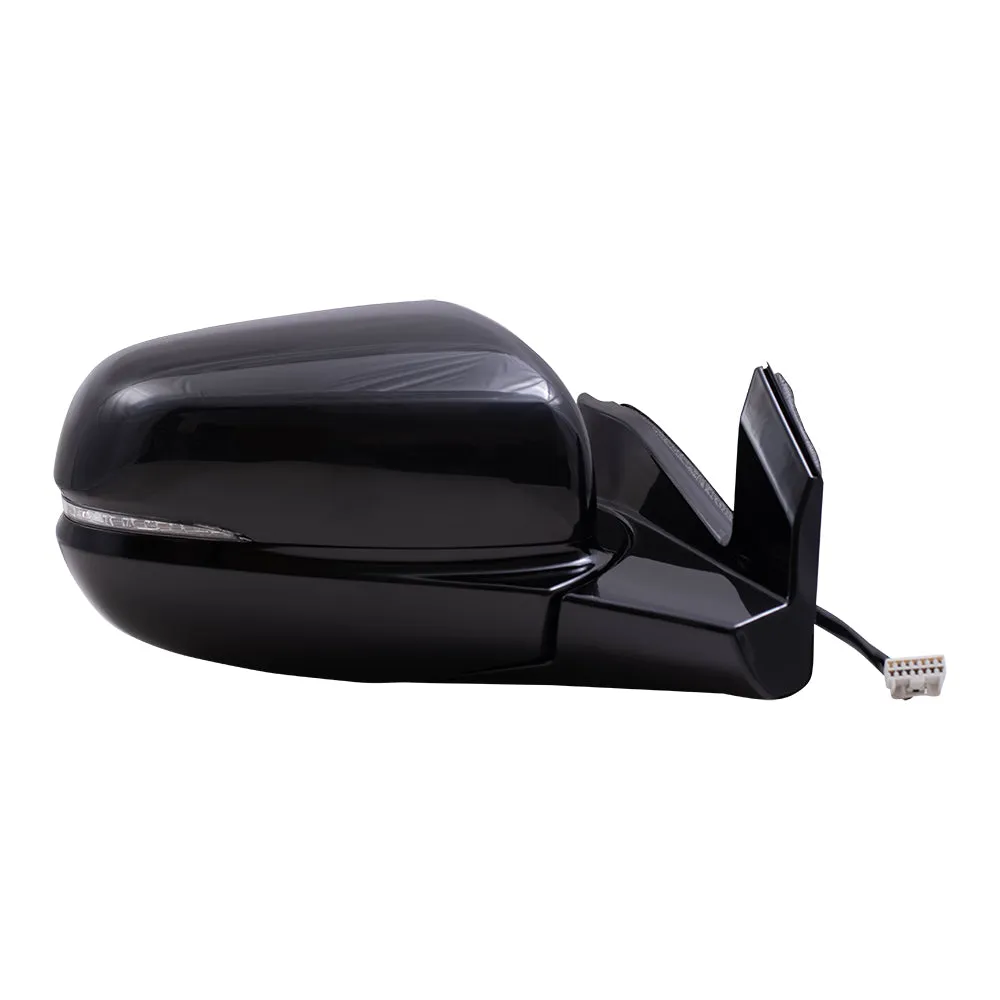 2019-2022 Honda Pilot Elite/Black Edition Power Mirror Assembly Paint To Match Black Power Folding With Heat-Signal-Memory Without Auto Dimming-Side View Camera RH 2019-2023 Honda Passport Elite