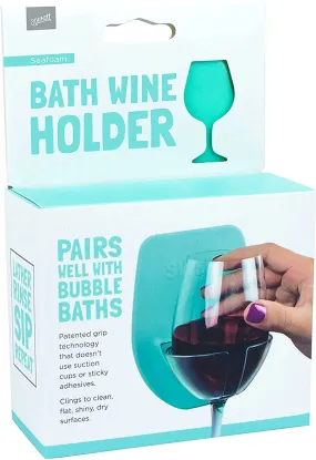 30 Watt Silicone Wine Glass Holder for Bath & Shower, Give The Sift of an at Home Spa Bathtub Relaxation