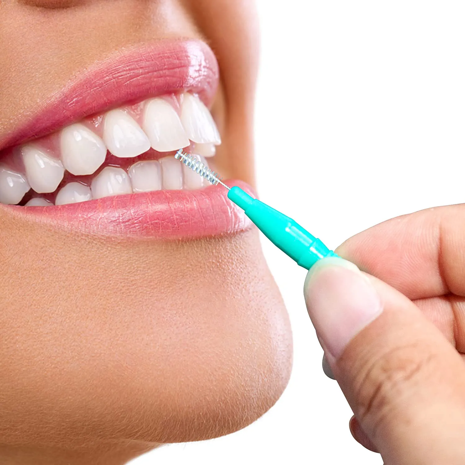 50 Pieces Interdental Brush,Toothpicks Tooth Flossing Head Oral Dental Hygiene Brush,Teeth Cleaner Dental Floss Stick Tooth Cleaning Tool，Braces Dental Brush Flosser for Cleaner Interdental Brush 50