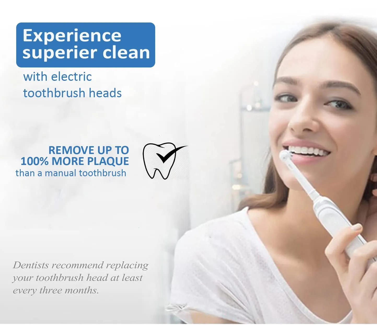 8X Electric Toothbrush Heads, ICOVE Compatible with Oral-B Braun Electric Toothbrush, Precision Clean Professional Brush Replacement Head for Oral B (8 Count, Pack of 1) 8 Count (Pack of 1)