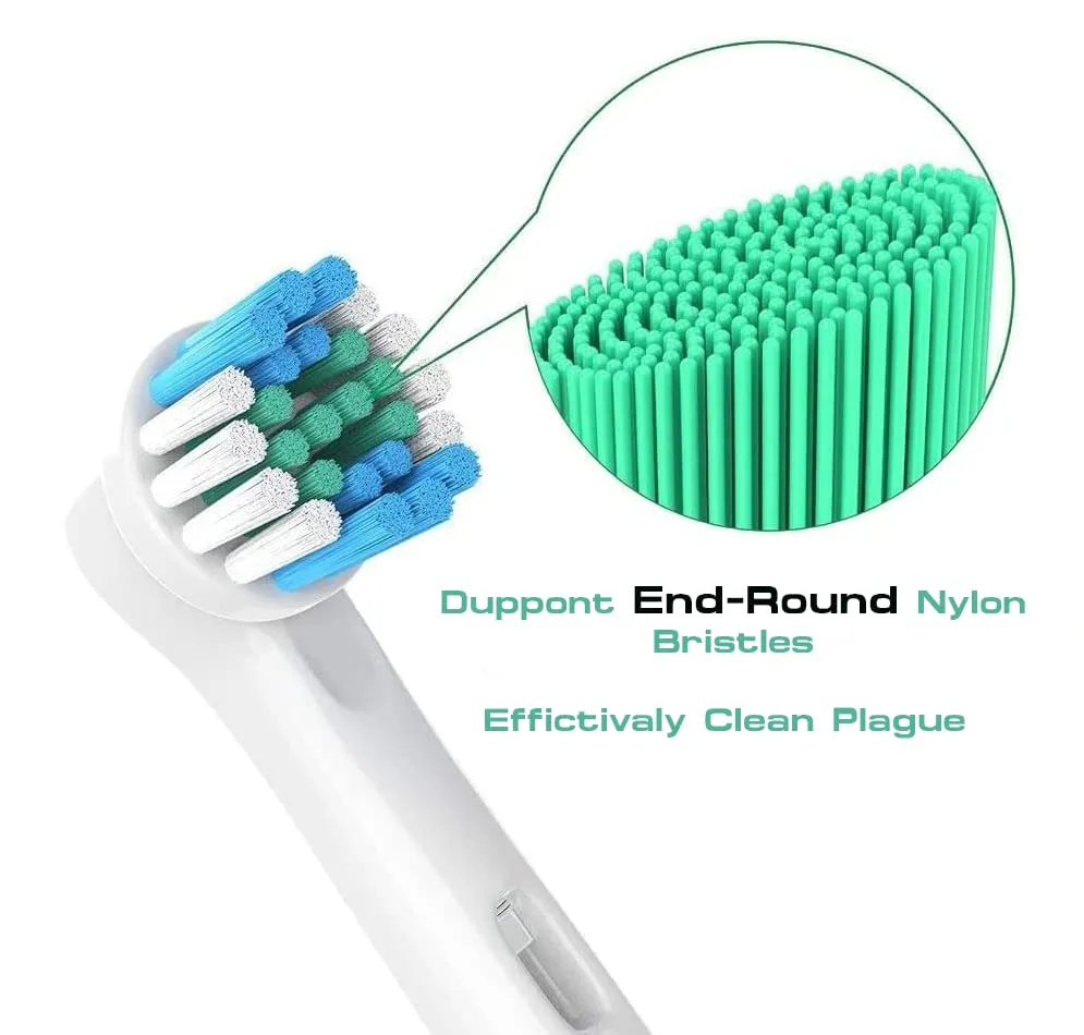 8X Electric Toothbrush Heads, ICOVE Compatible with Oral-B Braun Electric Toothbrush, Precision Clean Professional Brush Replacement Head for Oral B (8 Count, Pack of 1) 8 Count (Pack of 1)