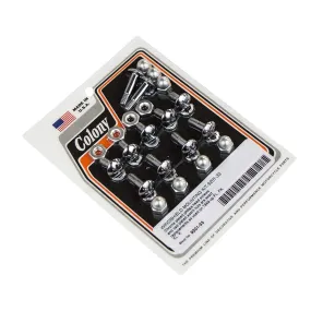 #9201-33 Windshield Mounting Kit 1949-Up Harley-Davidson FL/FX/XL/K - CAD Plated
