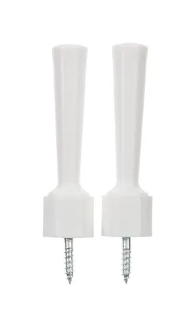 Ace 3-1/4 in. W Plastic White Flexible Door Stop Mounts to door and wall