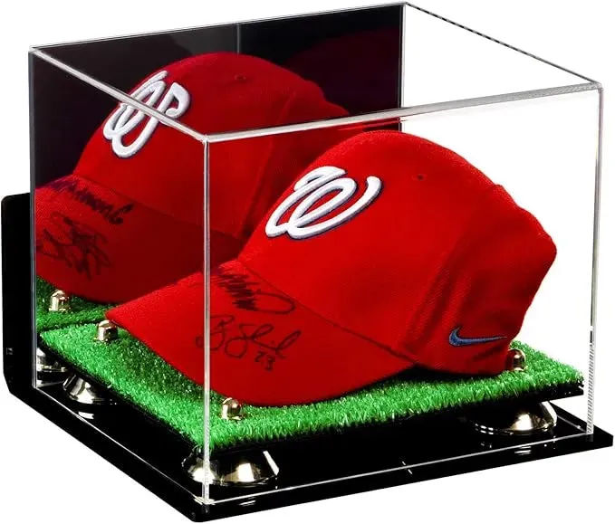Acrylic Baseball Cap Display Case - Mirror Wall Mounts (V21/A006)