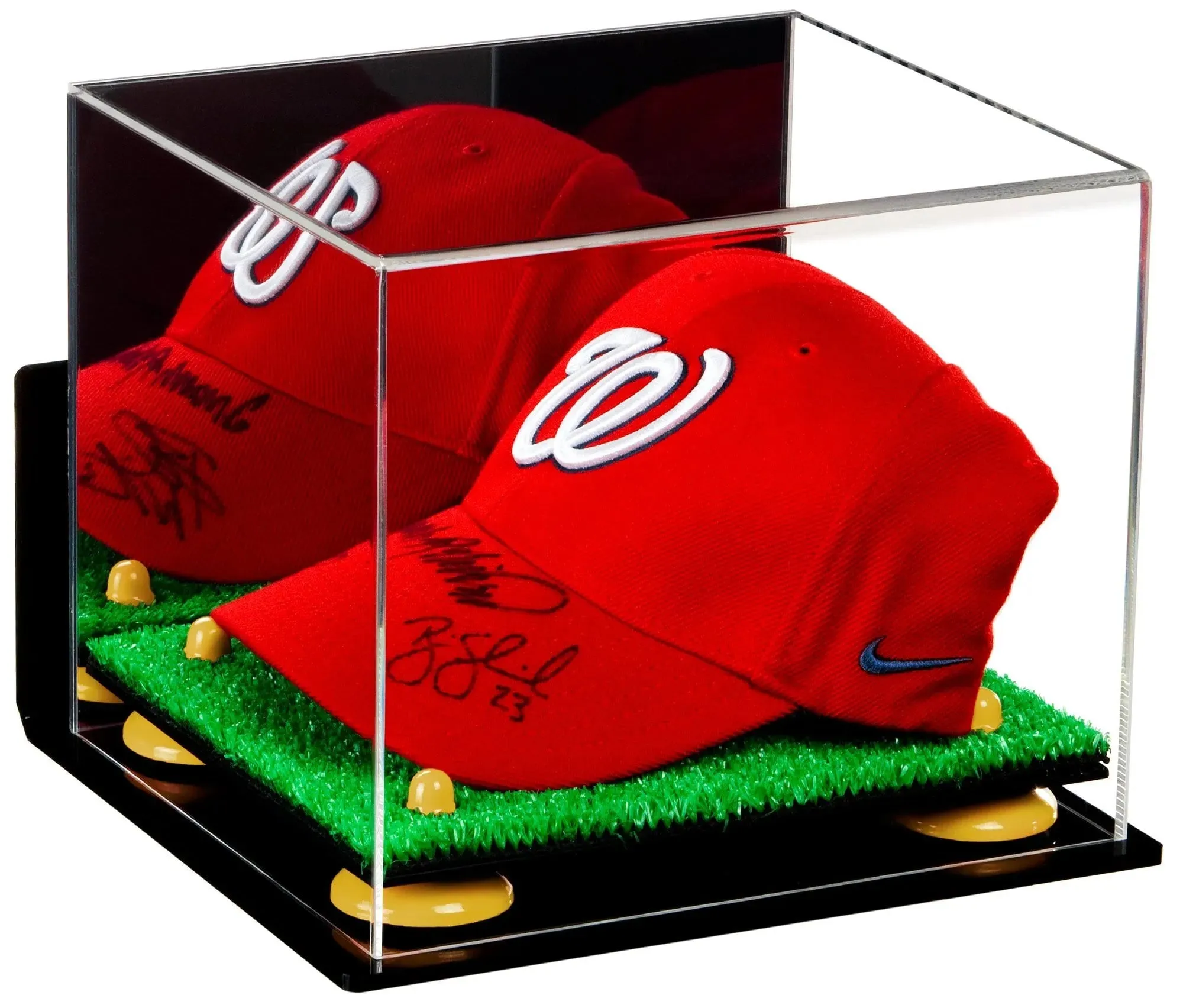 Acrylic Baseball Cap Display Case - Mirror Wall Mounts (V21/A006)
