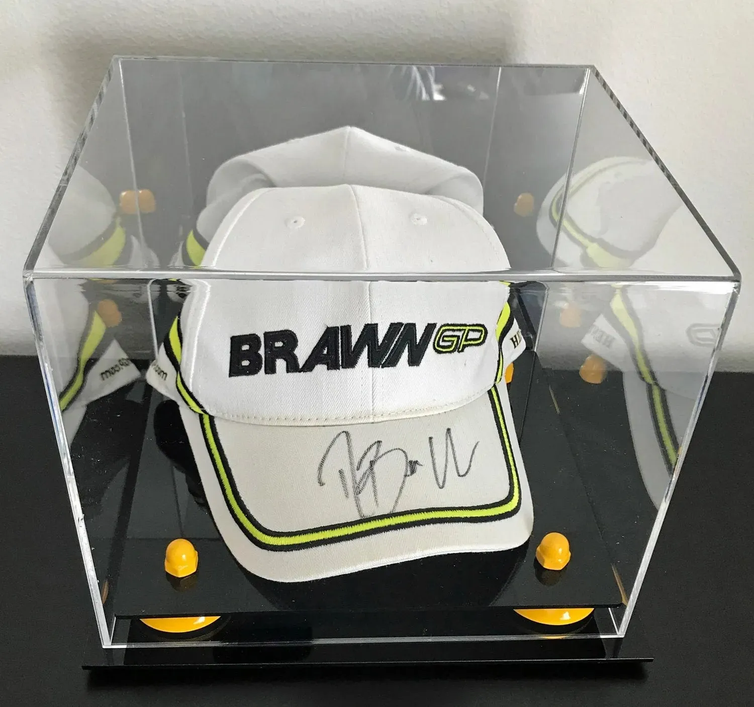 Acrylic Baseball Cap Display Case - Mirror Wall Mounts (V21/A006)