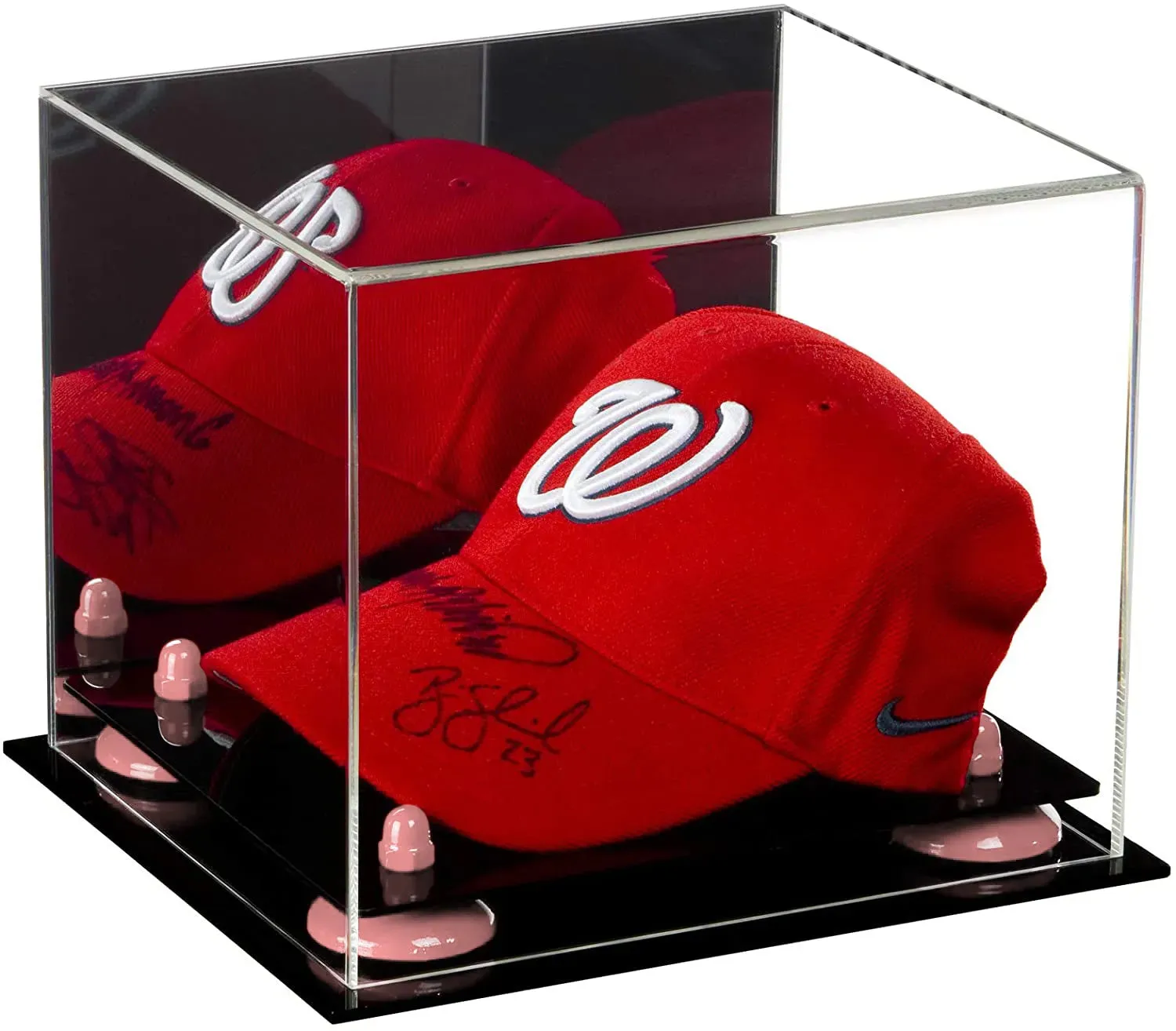 Acrylic Baseball Cap Display Case - Mirror Wall Mounts (V21/A006)