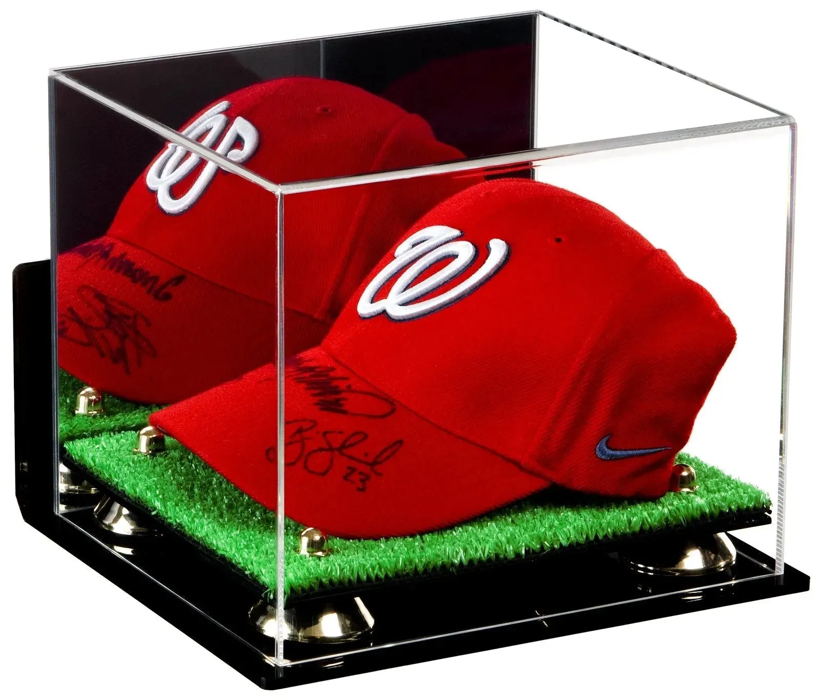 Acrylic Baseball Cap Display Case - Mirror Wall Mounts (V21/A006)