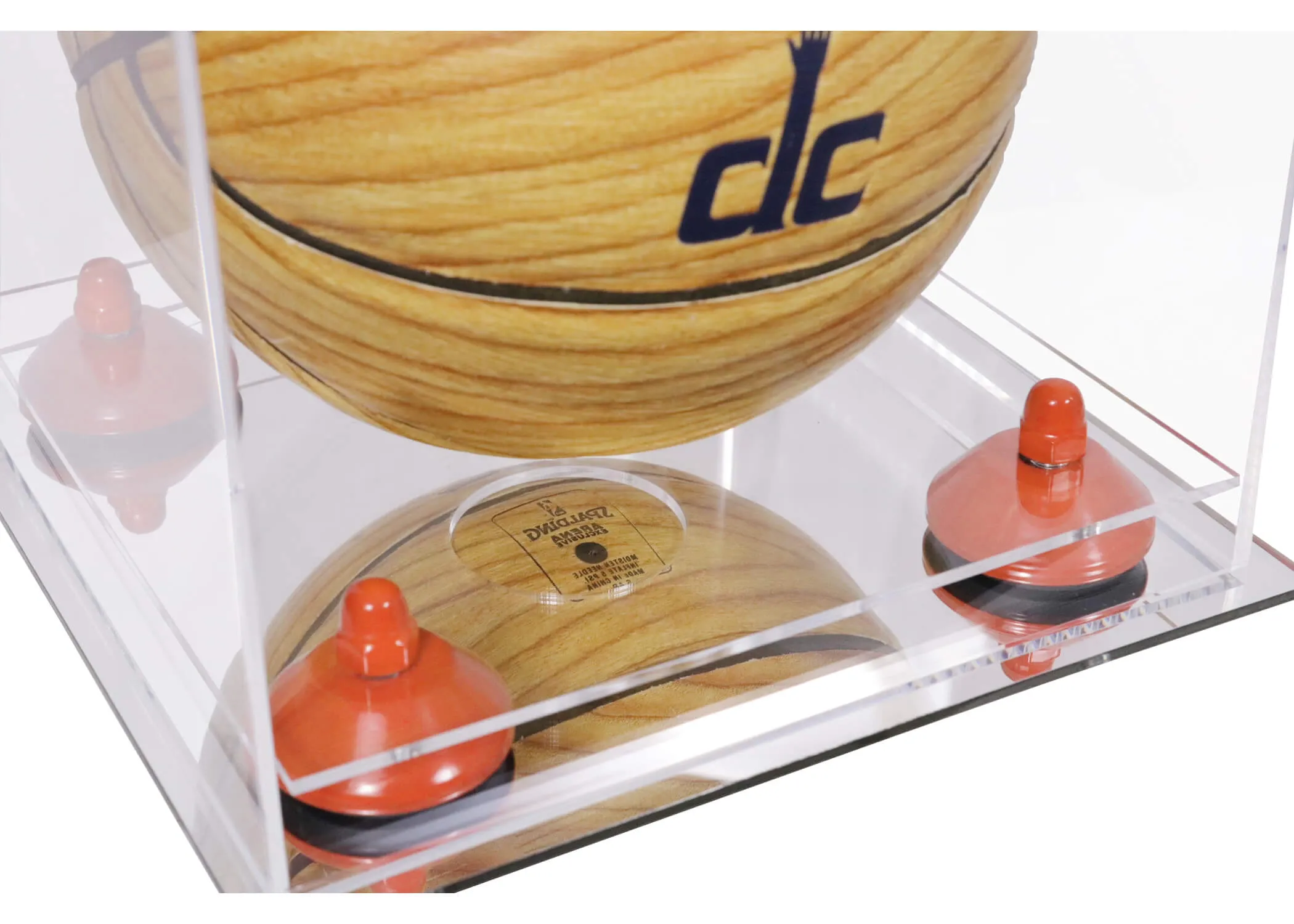Acrylic Mini - Miniature (not Full Size) Basketball Display Case Mirror no Wall Mounts (A015/B03)