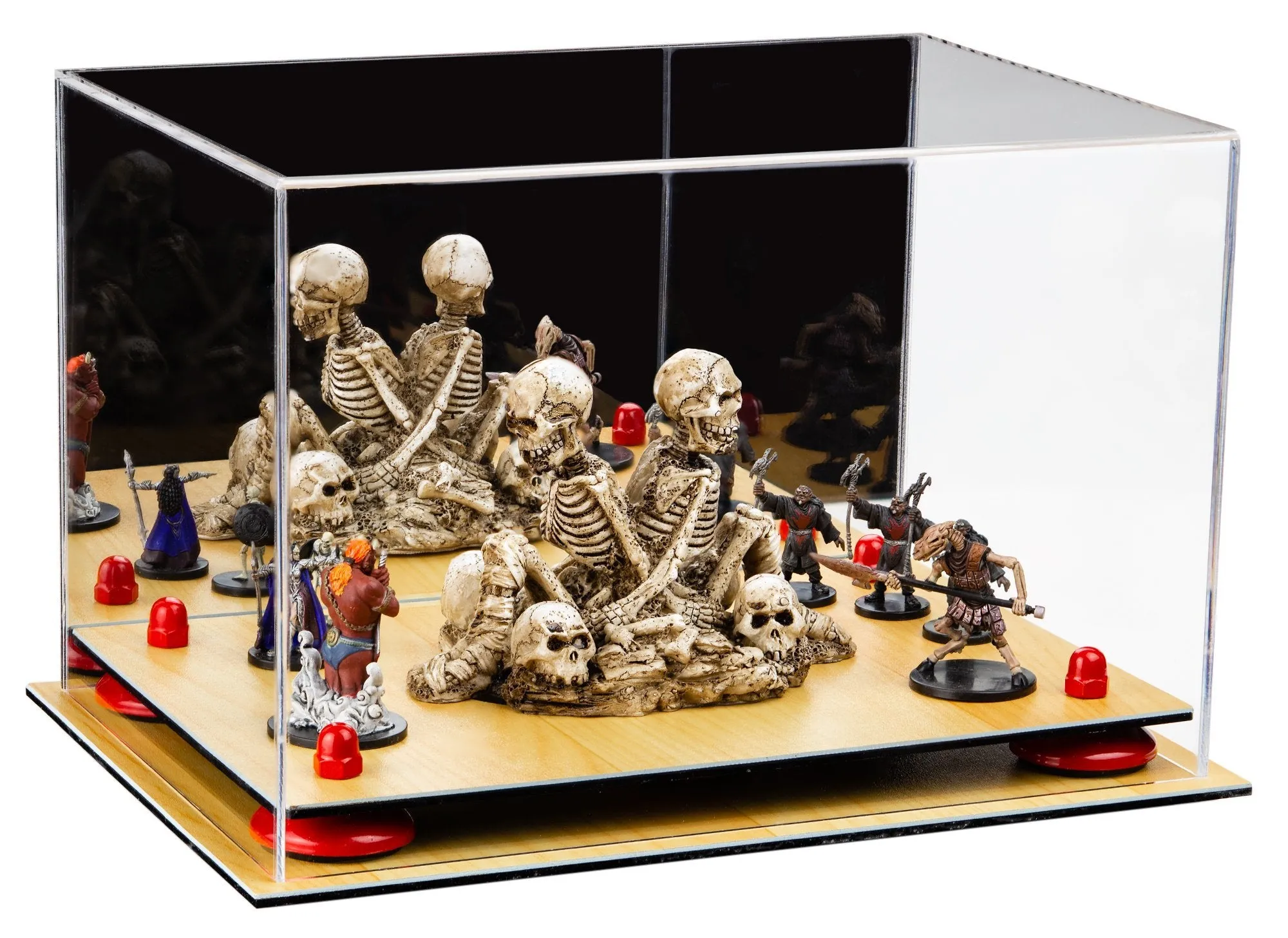 Acrylic Versatile Display Case 12 X 8.25 X 8 - Mirror no Wall Mounts (V41/A004)