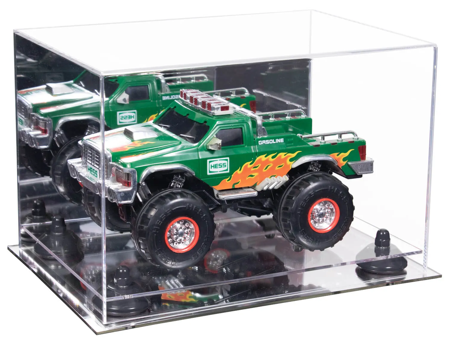 Acrylic Versatile Display Case 12 X 8.25 X 8 - Mirror no Wall Mounts (V41/A004)