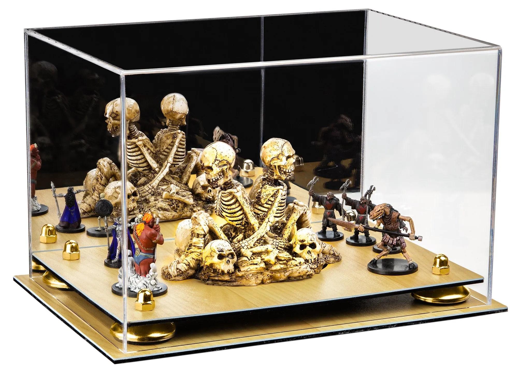 Acrylic Versatile Display Case 12 X 8.25 X 8 - Mirror no Wall Mounts (V41/A004)