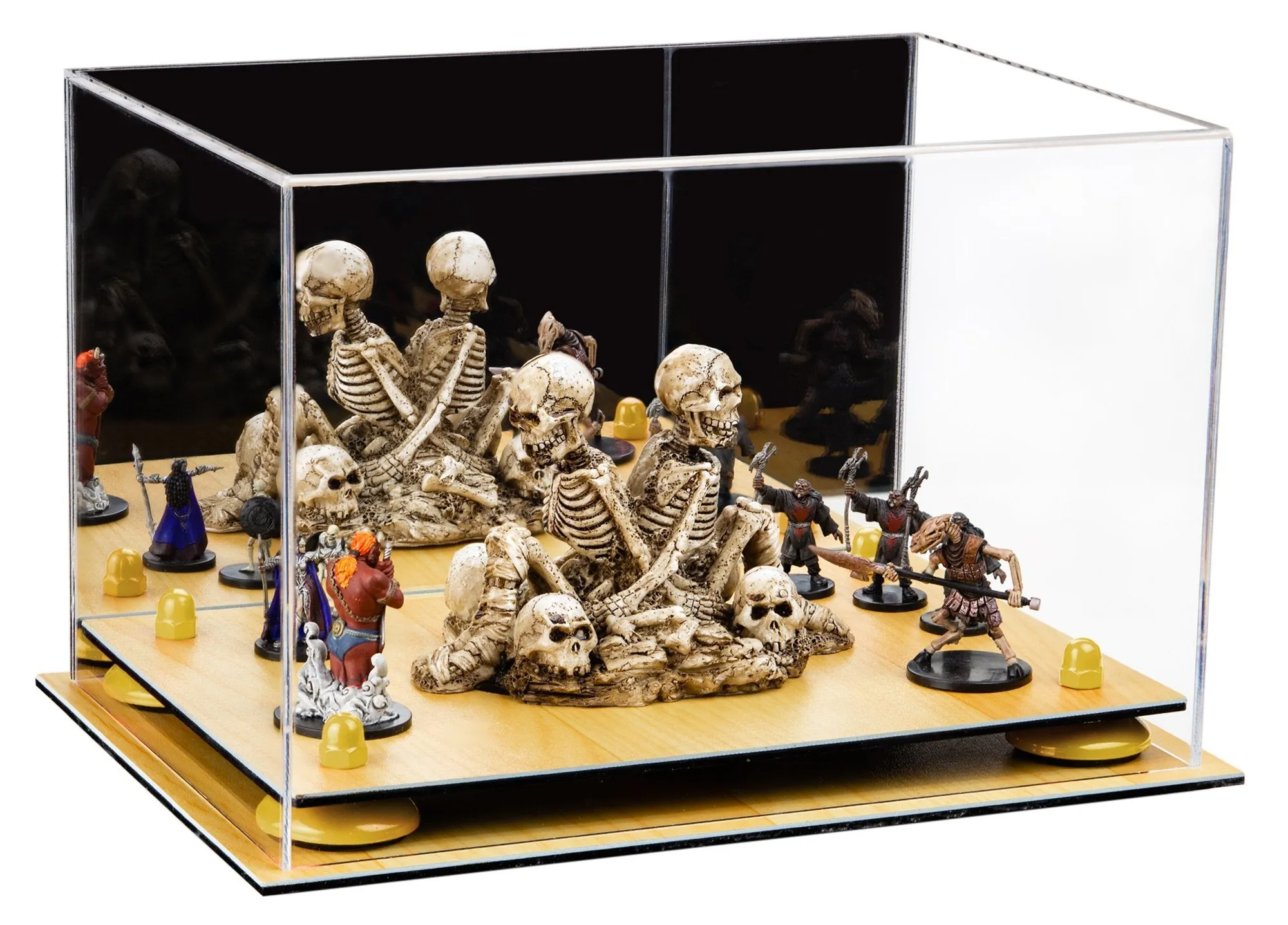 Acrylic Versatile Display Case 12 X 8.25 X 8 - Mirror no Wall Mounts (V41/A004)