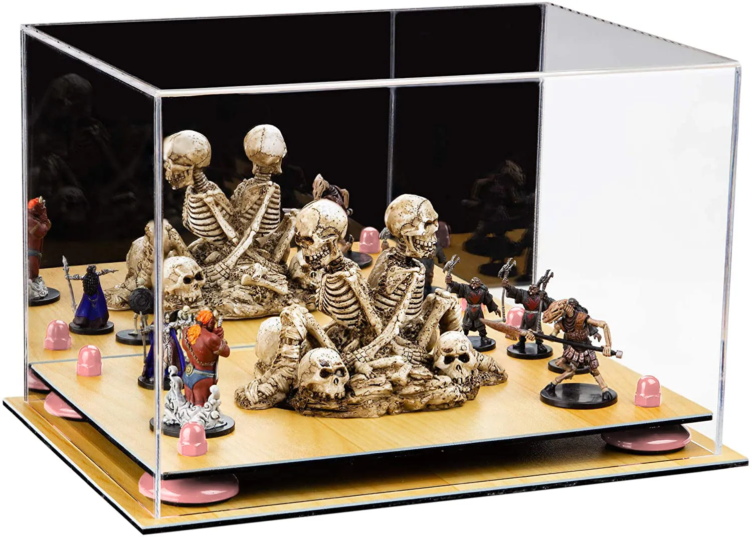Acrylic Versatile Display Case 12 X 8.25 X 8 - Mirror no Wall Mounts (V41/A004)