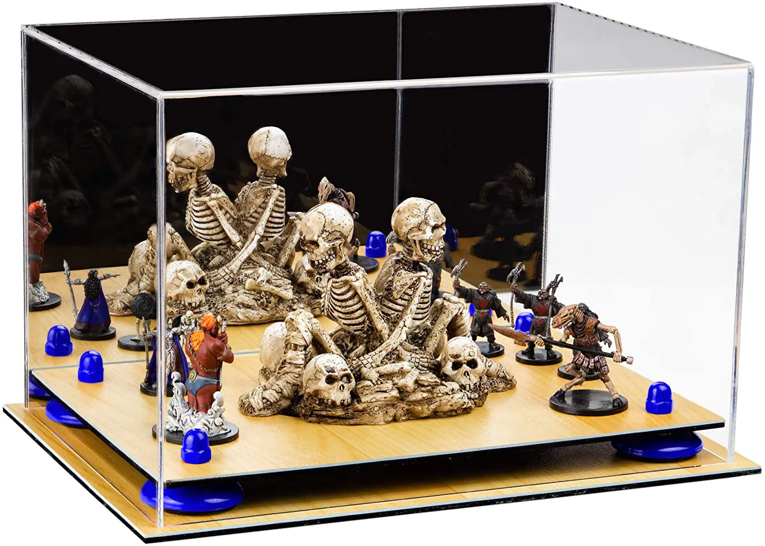 Acrylic Versatile Display Case 12 X 8.25 X 8 - Mirror no Wall Mounts (V41/A004)