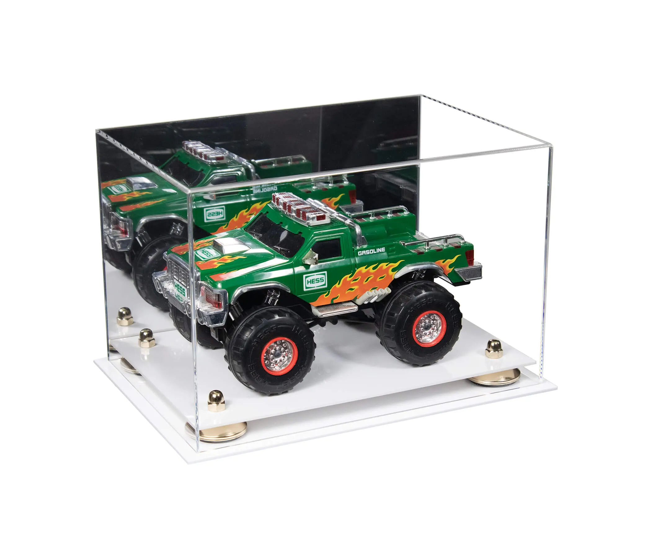 Acrylic Versatile Display Case 12 X 8.25 X 8 - Mirror no Wall Mounts (V41/A004)