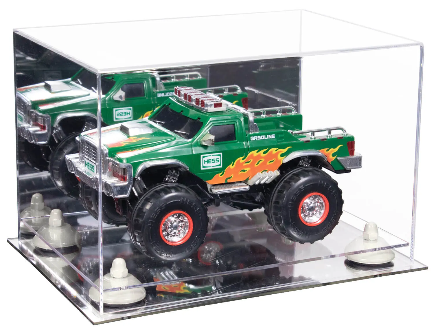 Acrylic Versatile Display Case 12 X 8.25 X 8 - Mirror no Wall Mounts (V41/A004)