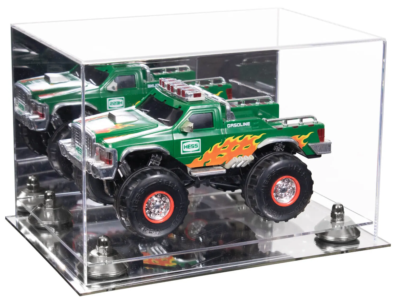 Acrylic Versatile Display Case 12 X 8.25 X 8 - Mirror no Wall Mounts (V41/A004)