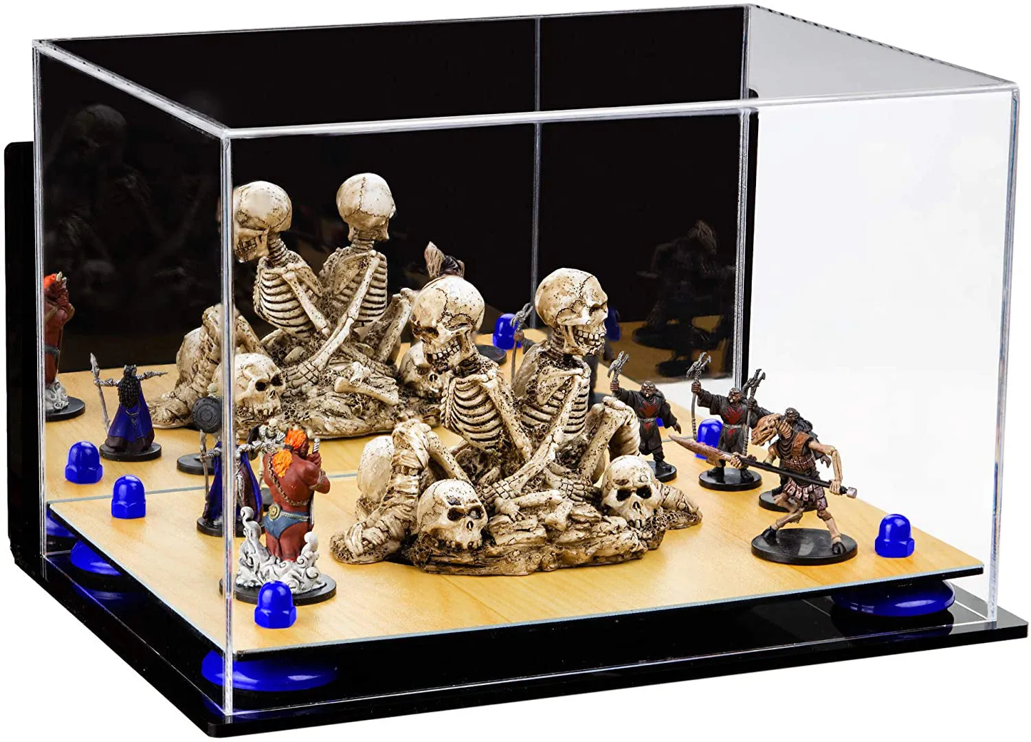 Acrylic Versatile Display Case 12 X 8.25 X 8 - Mirror Wall Mounts (V41/A004)