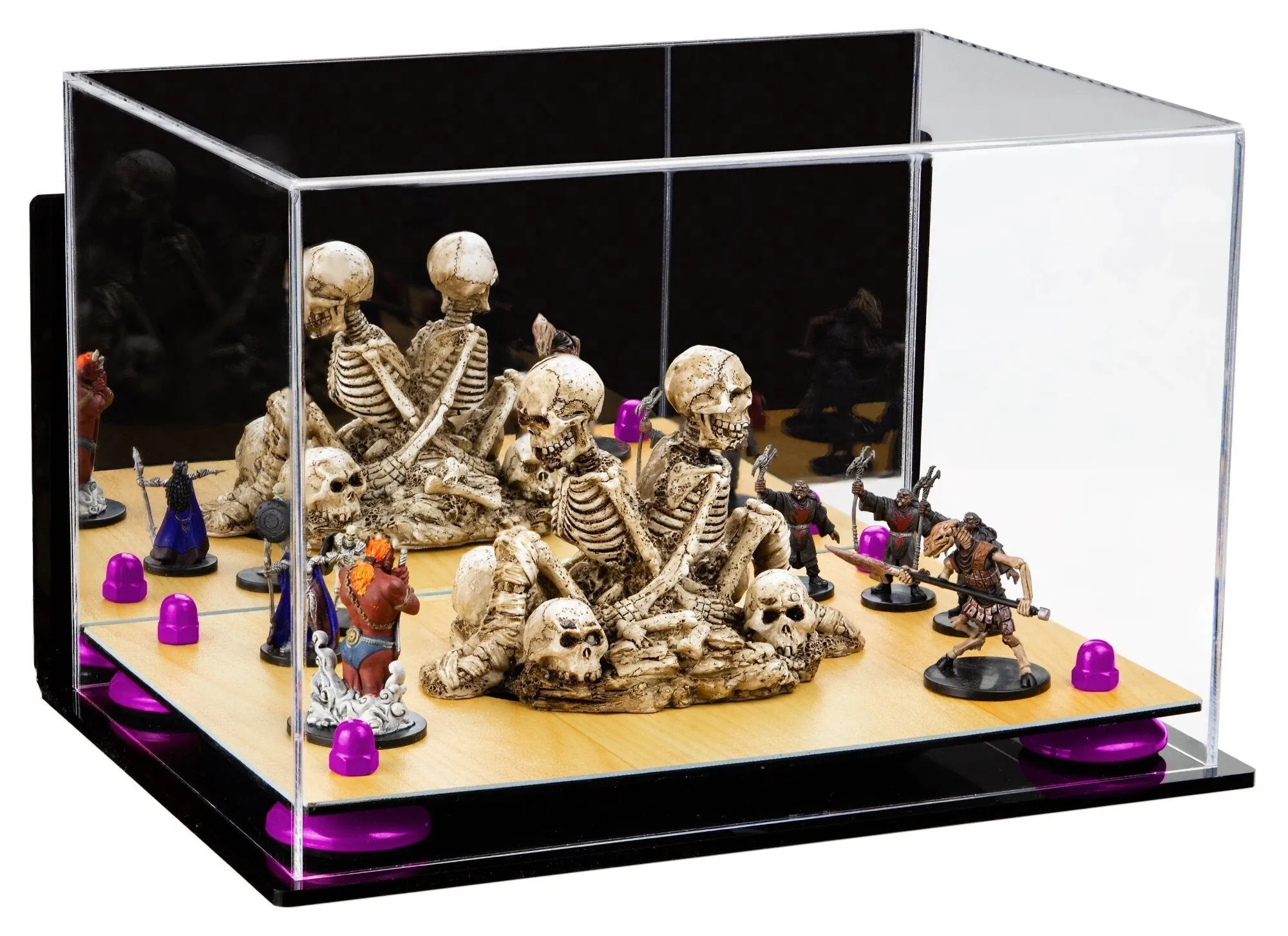 Acrylic Versatile Display Case 12 X 8.25 X 8 - Mirror Wall Mounts (V41/A004)