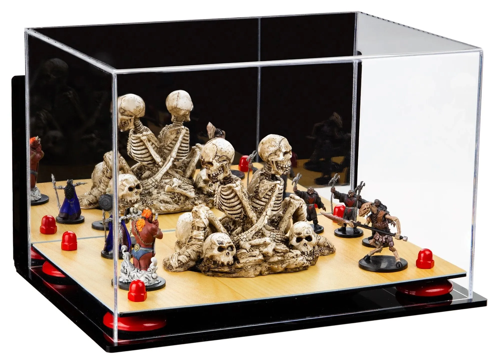 Acrylic Versatile Display Case 12 X 8.25 X 8 - Mirror Wall Mounts (V41/A004)