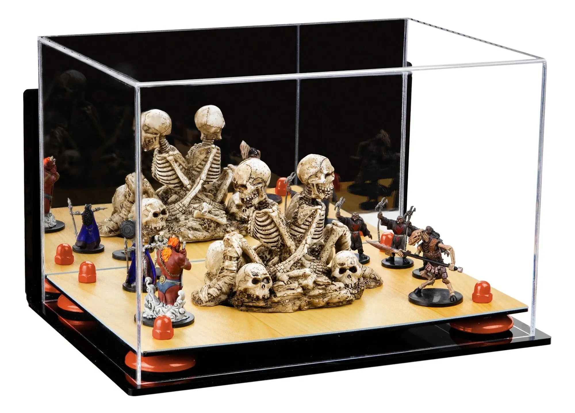 Acrylic Versatile Display Case 12 X 8.25 X 8 - Mirror Wall Mounts (V41/A004)