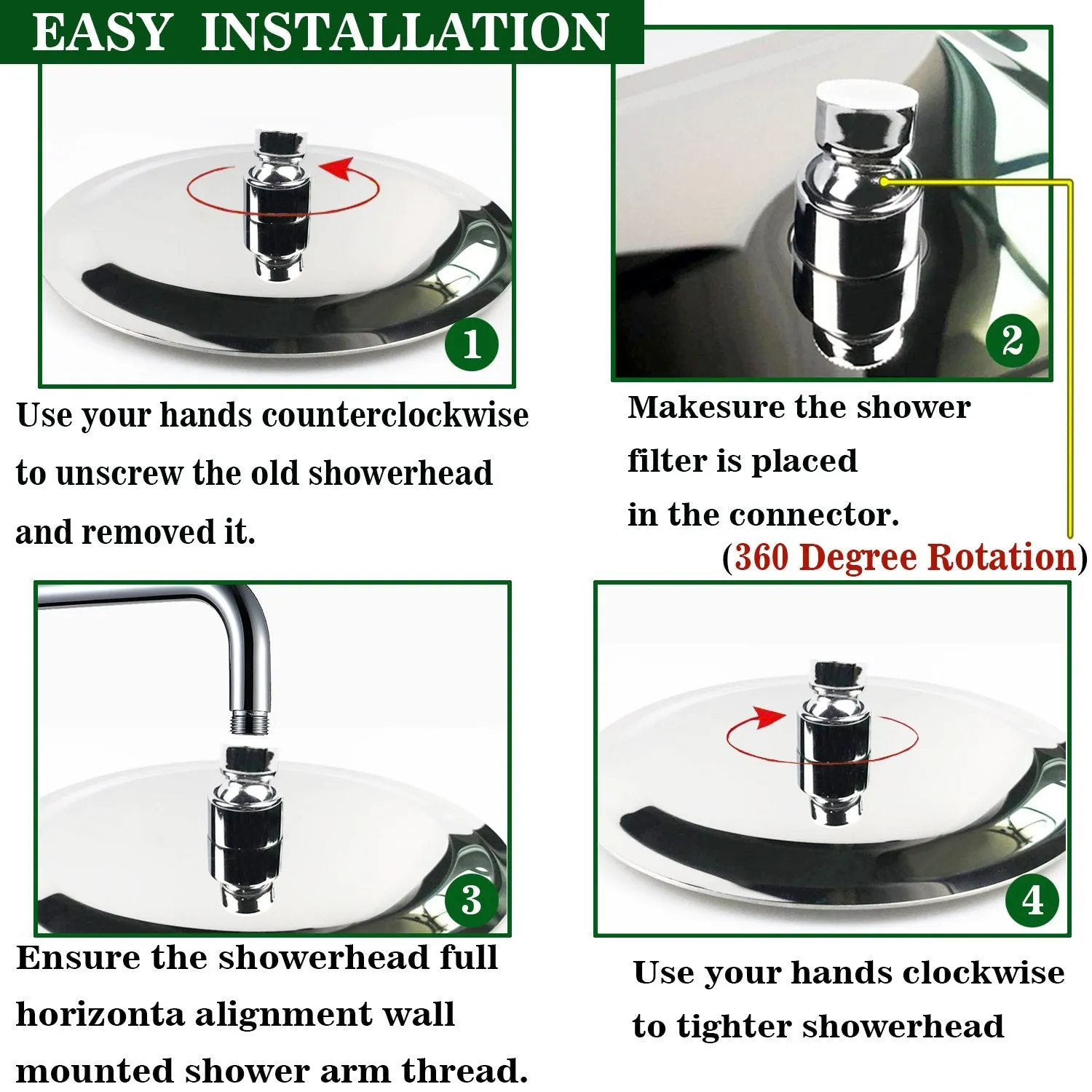 AIDAL Concealed Round Thermostatic Shower Mixer Chrome Bathroom Twin Head Valve Set