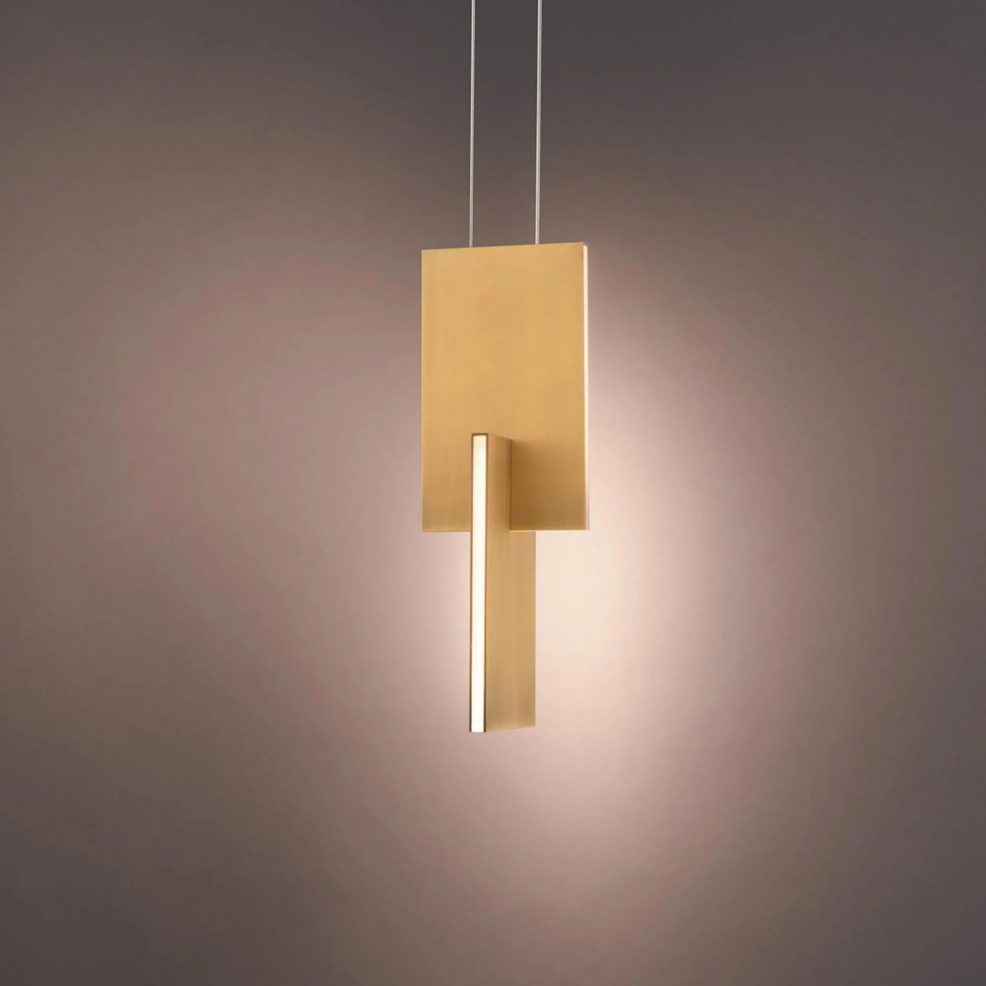 Amari 5in LED Mini Pendant 3000K in Aged Brass