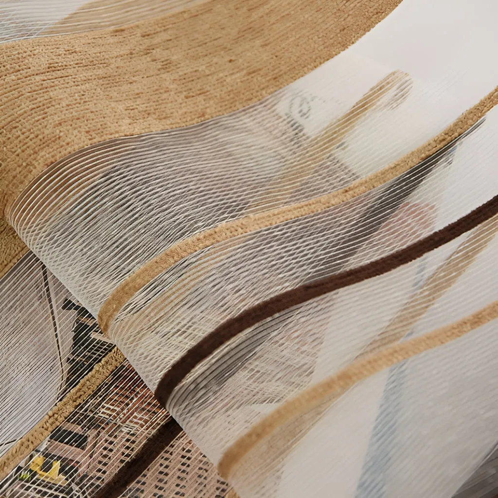 Anette Chenille Sheer Grommet Custom Curtain
