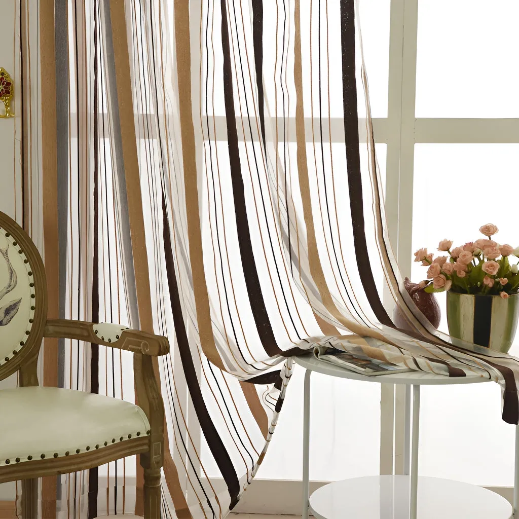 Anette Chenille Sheer Grommet Custom Curtain