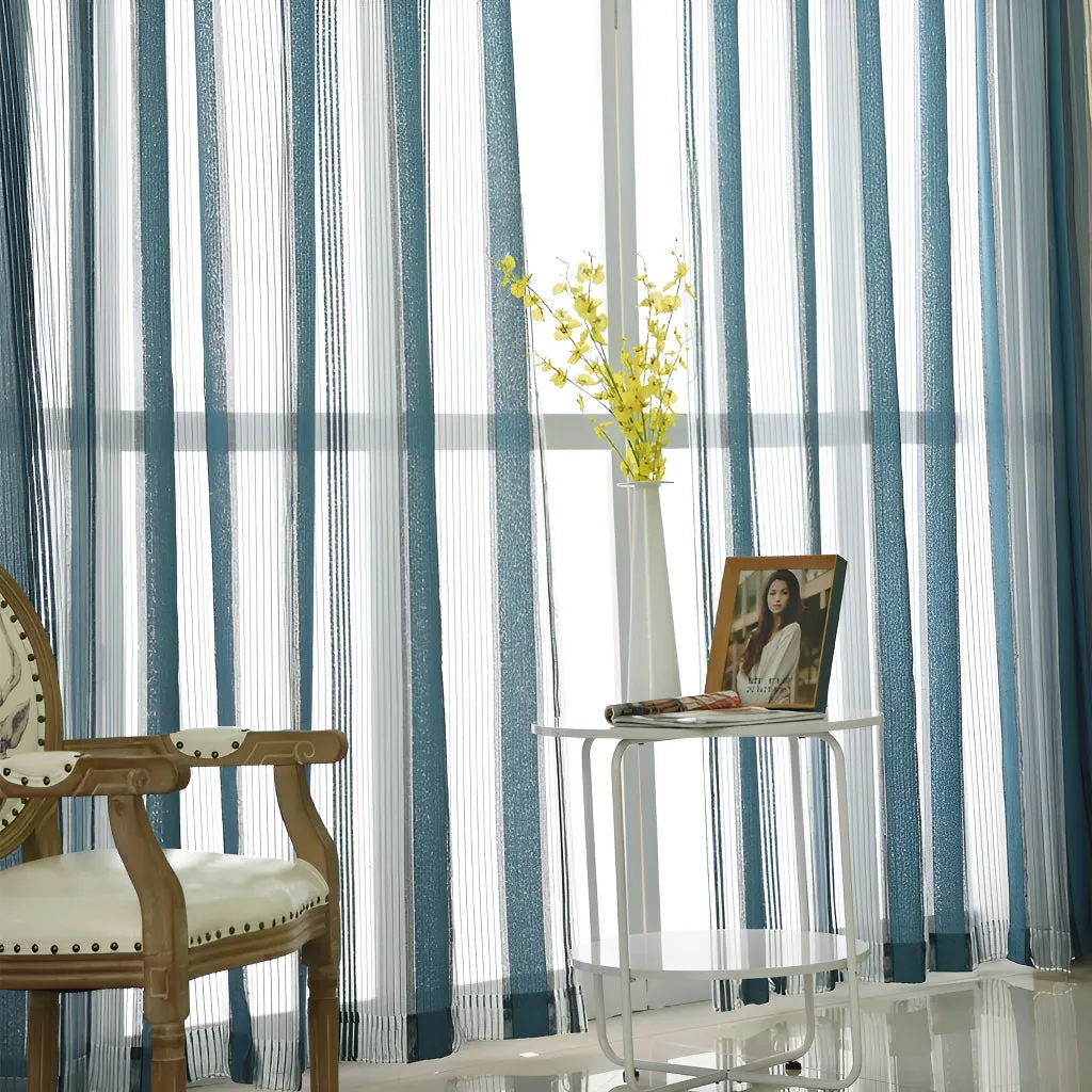 Anette Chenille Sheer Grommet Custom Curtain