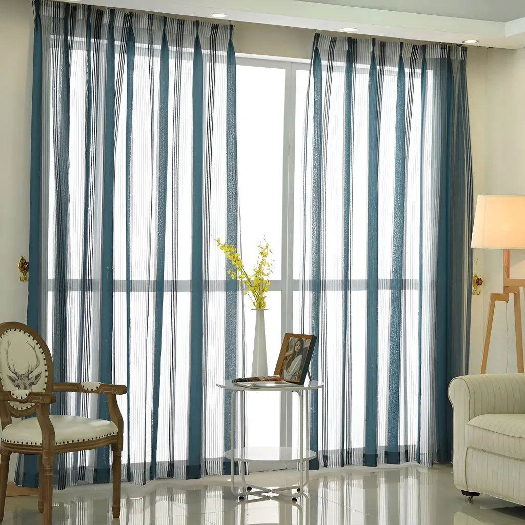 Anette Chenille Sheer Grommet Custom Curtain