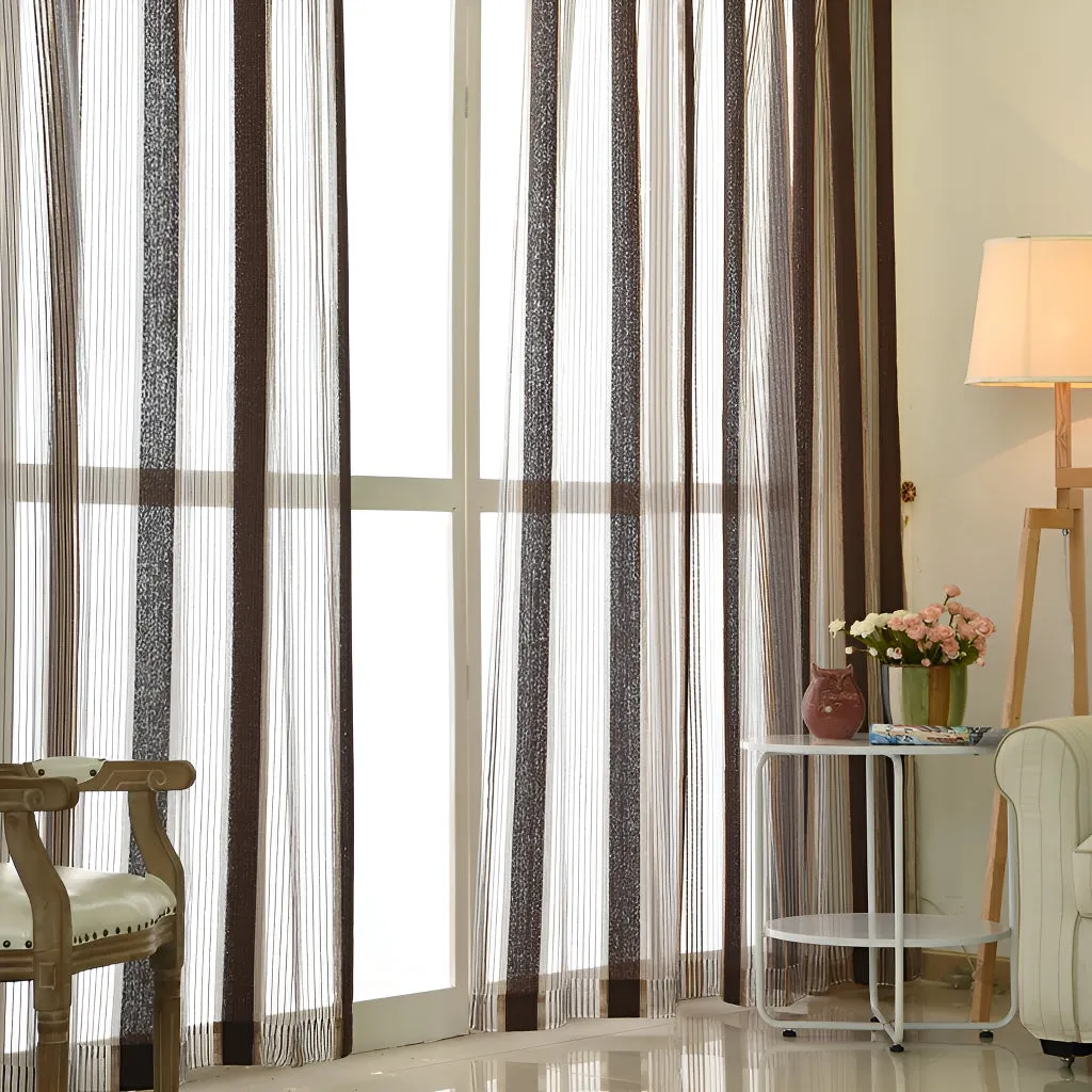 Anette Chenille Sheer Grommet Custom Curtain