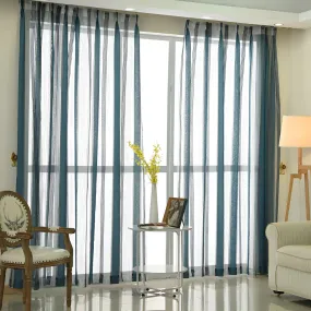Anette Chenille Sheer Grommet Custom Curtain