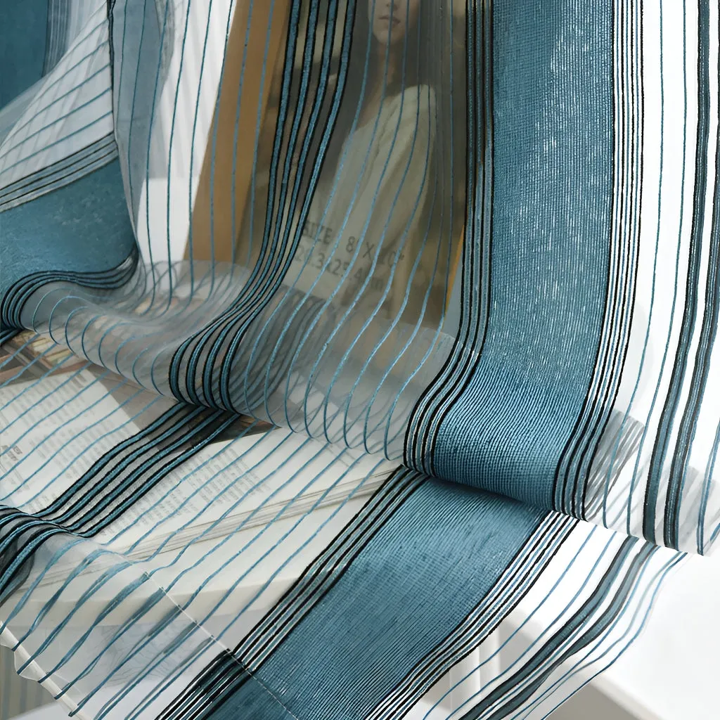 Anette Chenille Sheer Grommet Custom Curtain