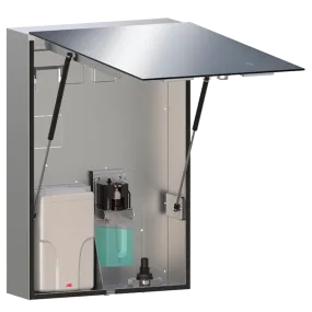 ASI 0663-1  Velare™ - Stainless Steel Mirror Cabinet - Frameless - Foam Soap Dispenser   High Speed Hand Dryer (110-120V) - Surface Mounted