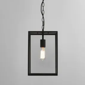 Astro 1095015 Homefield Outdoor Pendant Light Black and Glass