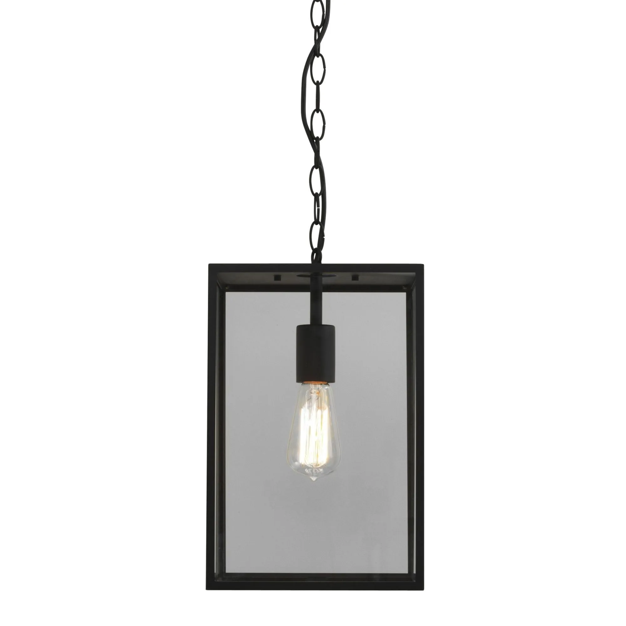 Astro 1095015 Homefield Outdoor Pendant Light Black and Glass