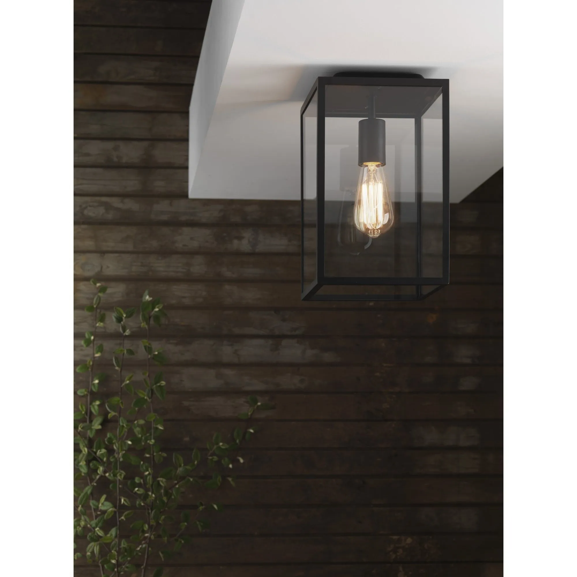 Astro 1095021 Homefield Outdoor Ceiling Light Black