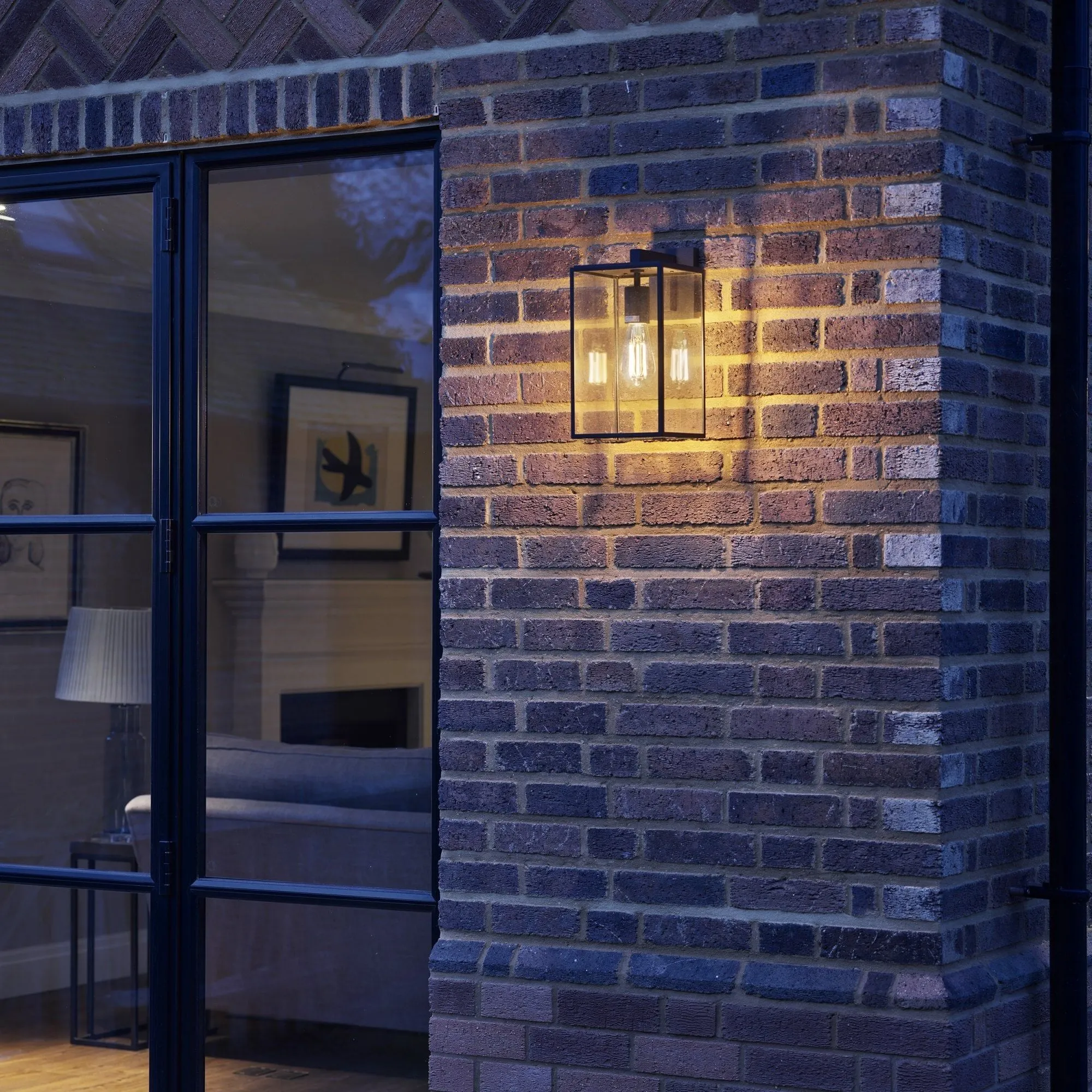 Astro 1354004 Box Lantern 350 Wall Light Black