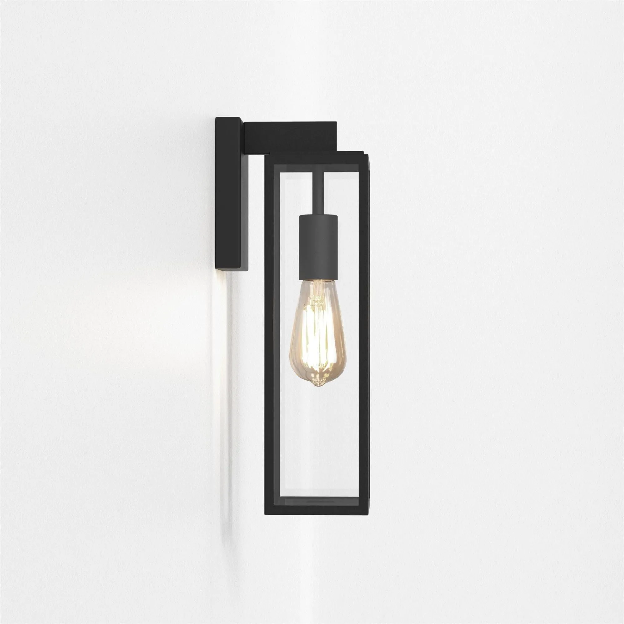 Astro  1402011 Harvard Lantern Outdoor Wall Light Textured Black