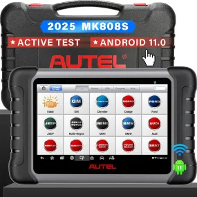 Autel Scanner MaxiCOM MK808S: 2025 Bidirectional Tool as MK808BT Pro MX808S M808Z, Function as MaxiCheck MX900, 28  Service, Active Test, All System Diagnose, Injector Coding, FCA Autoauth Android 11