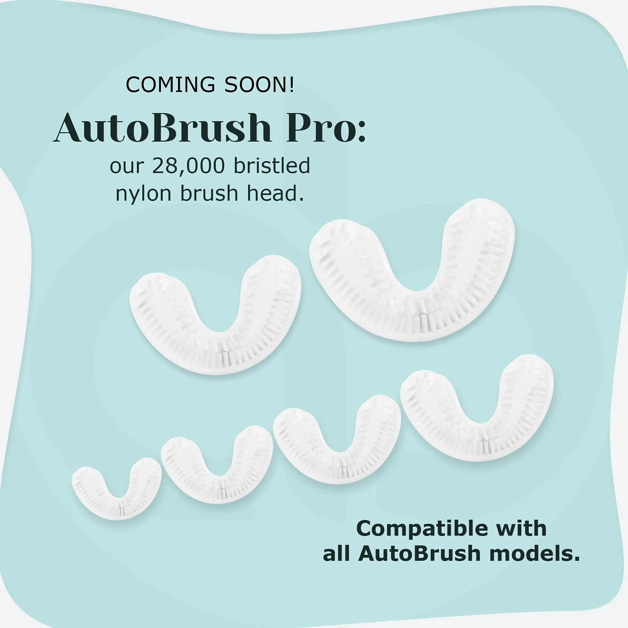 autobrush Silicone U Shaped Brush Head Replacement, Brush Head Refills, 360 Degree Oral Teeth Cleaning, Automatic Toothbrush Head Accessories, Adult and Kid Sizes (Ages 3-4, 3-Pack, Kids)