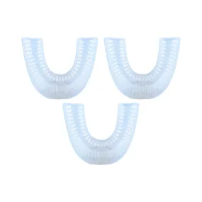 autobrush Silicone U Shaped Brush Head Replacement, Brush Head Refills, 360 Degree Oral Teeth Cleaning, Automatic Toothbrush Head Accessories, Adult and Kid Sizes (Ages 5-7, 3-Pack, Kids)