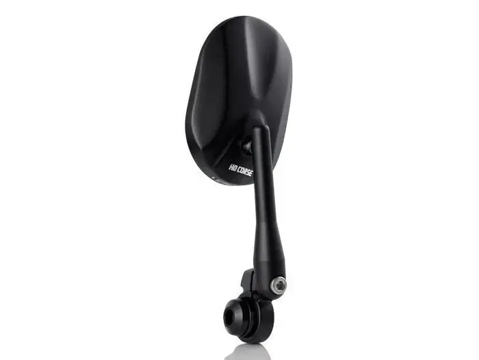 Bar End Mirrors HD CORSE Aluminium CNC Matt Black | Vespa/Piaggio Models